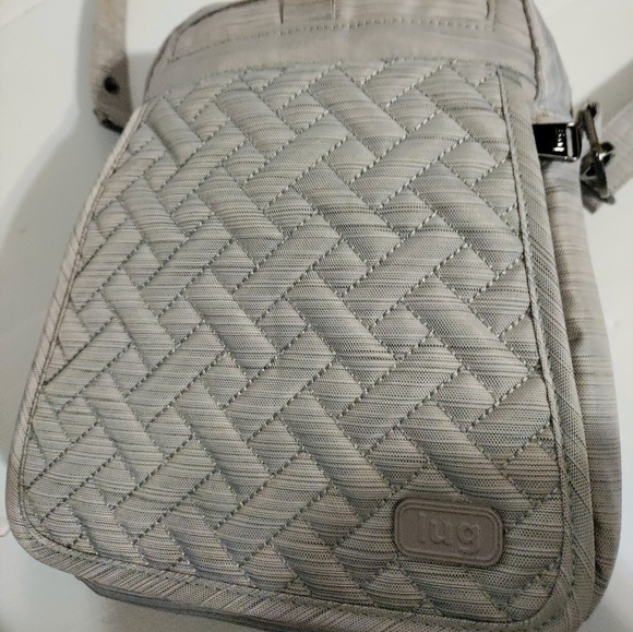 Lug Hopper Convertible Crossbody Shoulder Bag, Purse, Silver - Picture 7 of 13